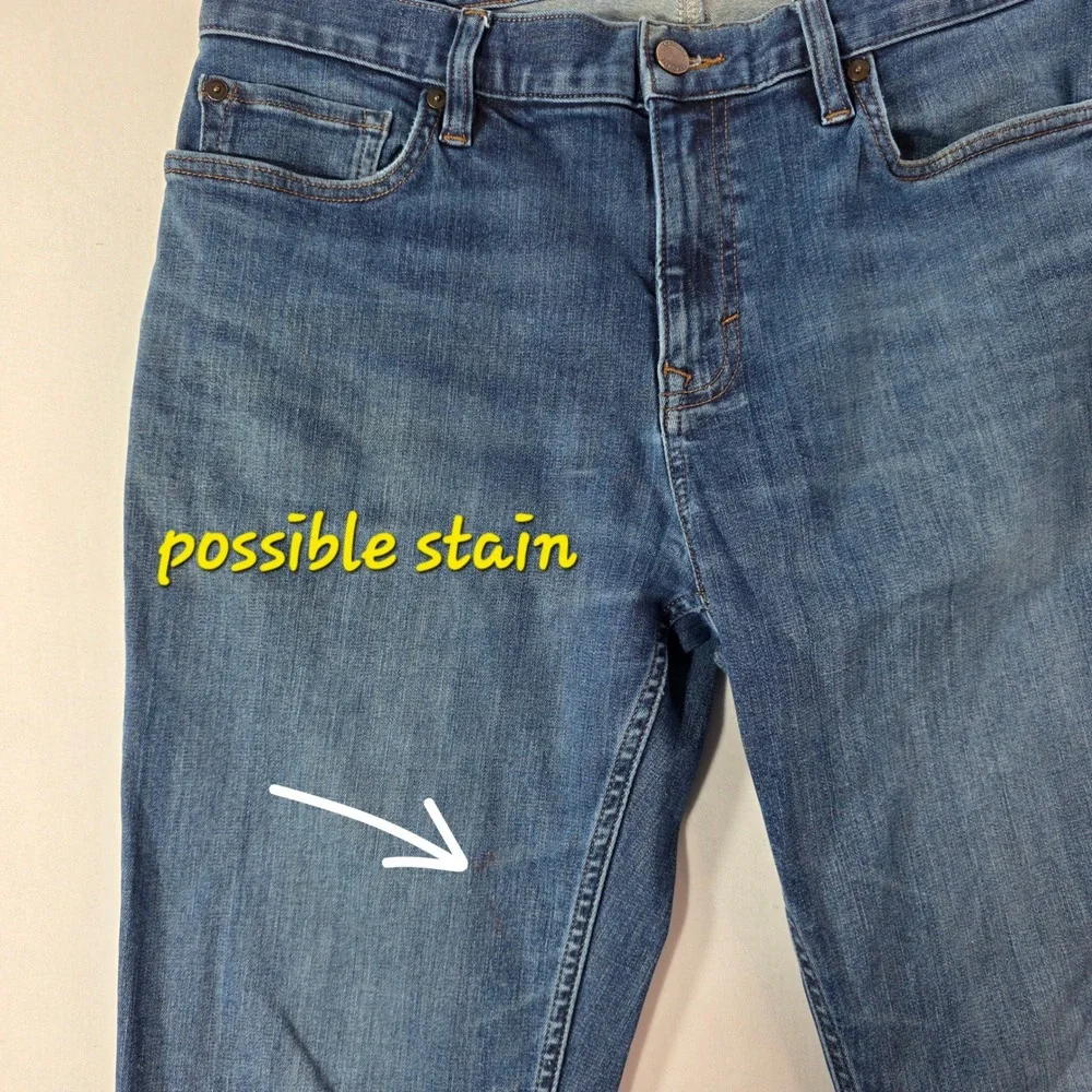 Banana Republic Traveler Jeans Mens TAG 32x32 Blue World Traveler Denim (34X31)